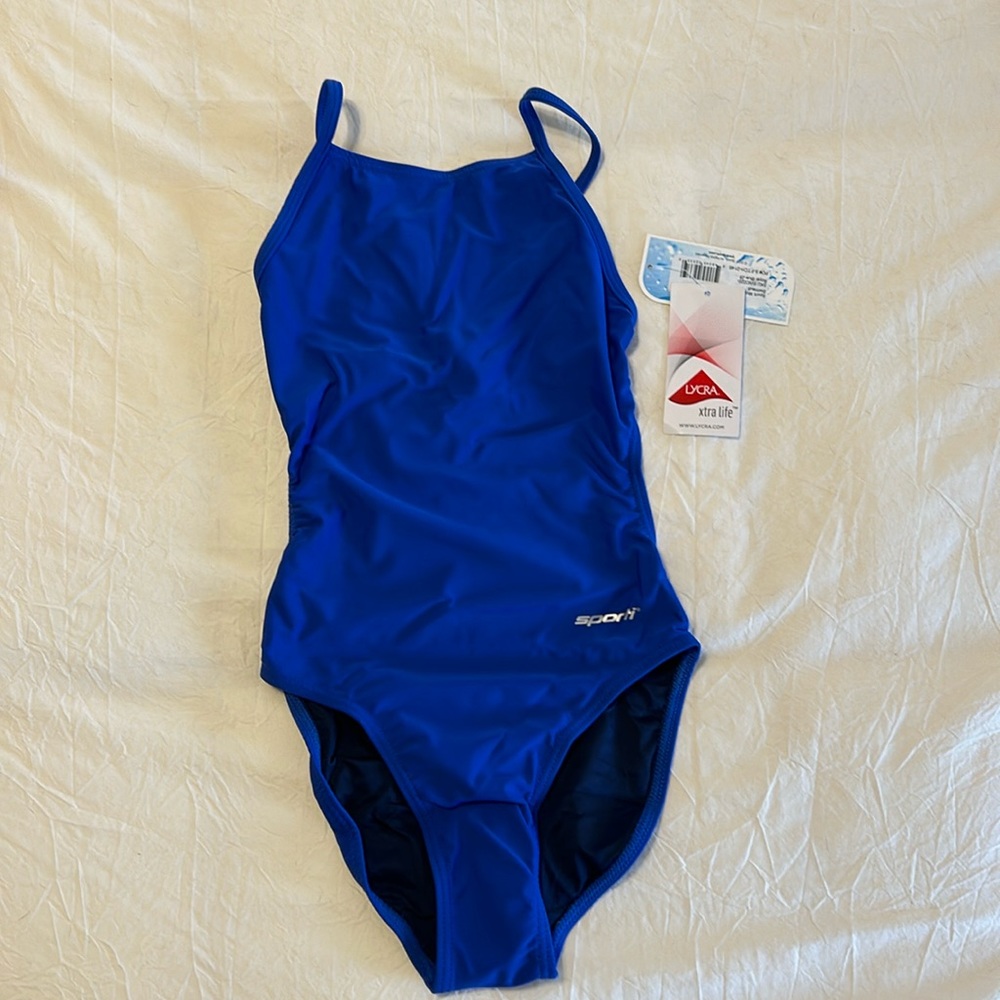 Sporti brand swimsuit royal blue size 28